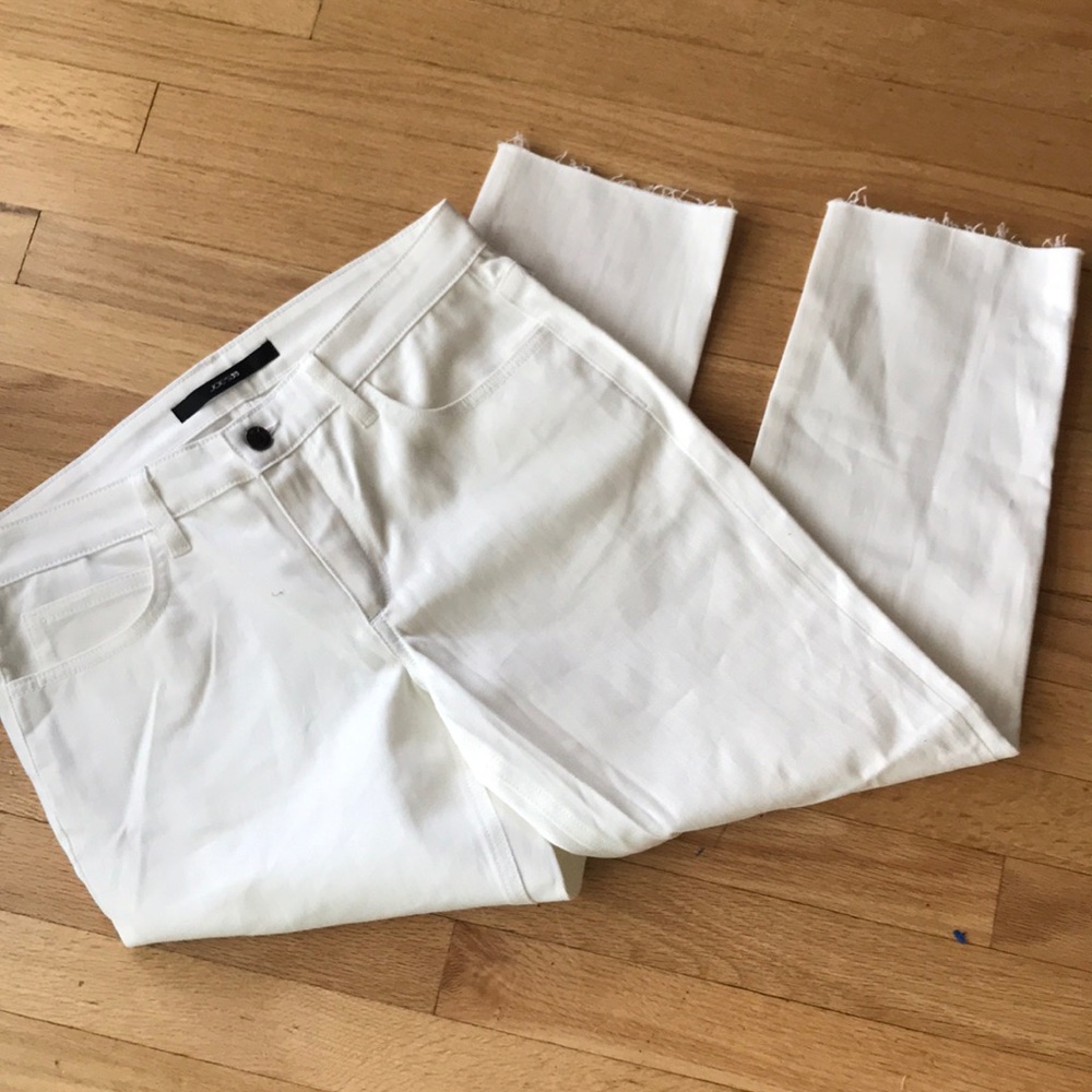 Joe's Jeans White Cropped Ankle Jeans